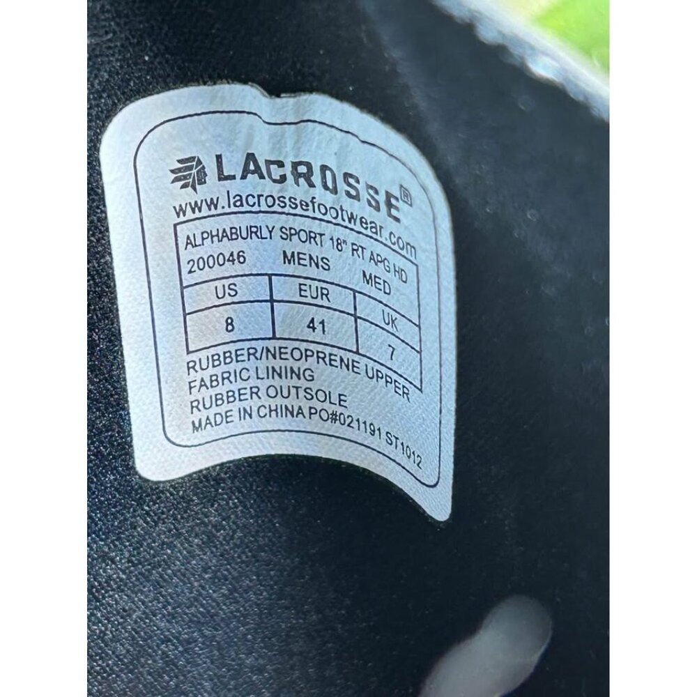 Lacrosse Men's Alphaburly Sport Realtree Apg Hd Hunting Boots 200046 Size 8 View 4